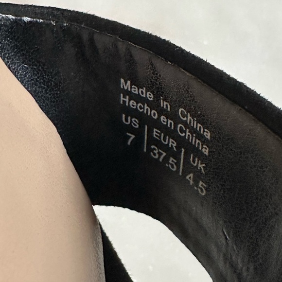 Aldo Black Suede Platform Heels - Picture 6 of 7